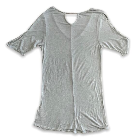Project Social T Tee Shirt V Neck Lounge Relaxed Gray Womens Top Size XS - Picture 2 of 5
